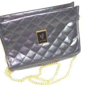 2018 Black Leather Quilted Younique Purse New!